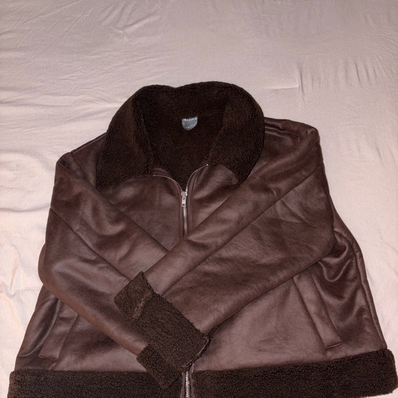 ARULA Jackets & Blazers - ARULA Brown Leather Jacket